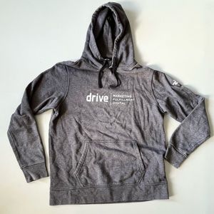 The North Face Men’s Gray Logo Hoodie with Front Pocket